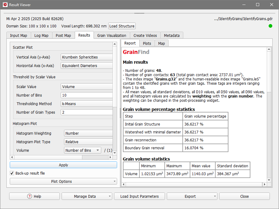 GrainFind_IdentifyGrains_Results_ResultViewer
