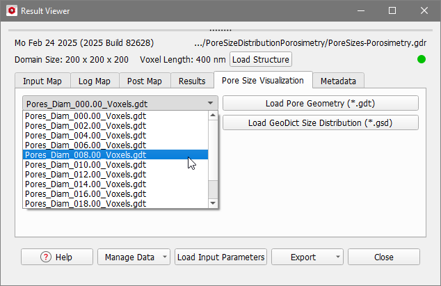 PoroDict_Porosimetry_DataVisualization_PoreGeometry