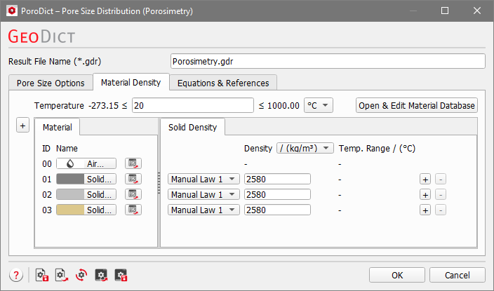 PoroDict_Porosimetry_Dialog_MaterialDensity