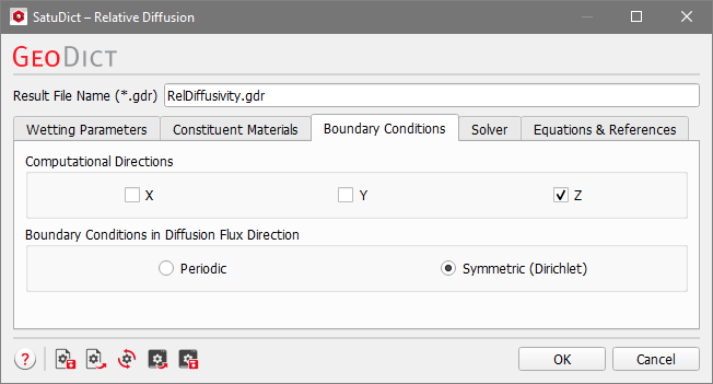 SatuDict_RelativeDiffusivity_BoundaryConditions