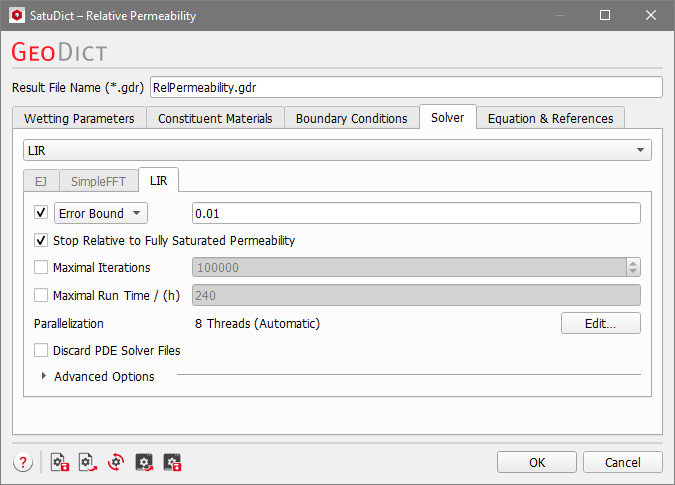 SatuDict_RelativePermeability_Solver
