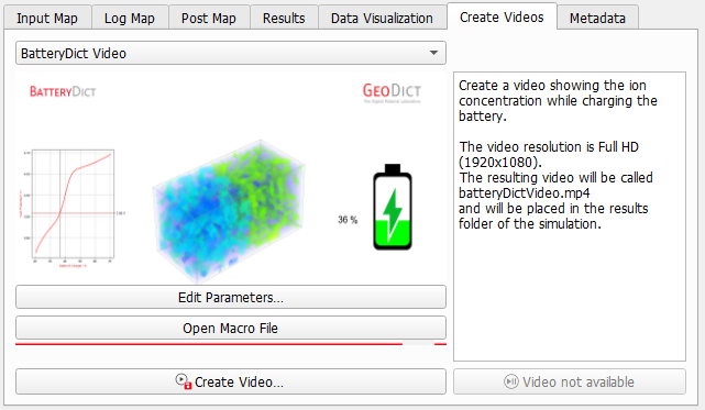 BatteryDict_ChargeBattery_Results_CreateVideos_Dialog
