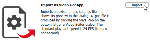 CreateVideo_ImportAsGeoApp
