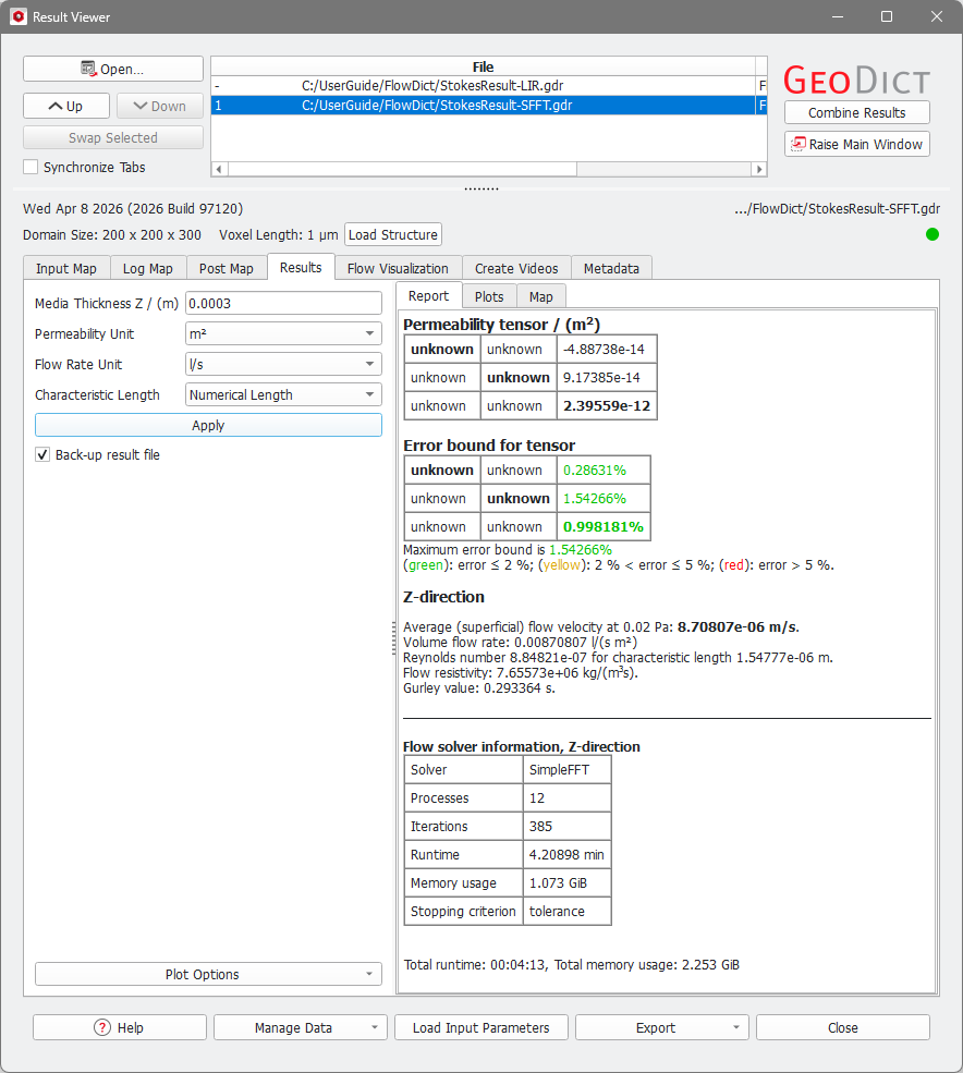 FlowDict_Stokes_ResultViewer
