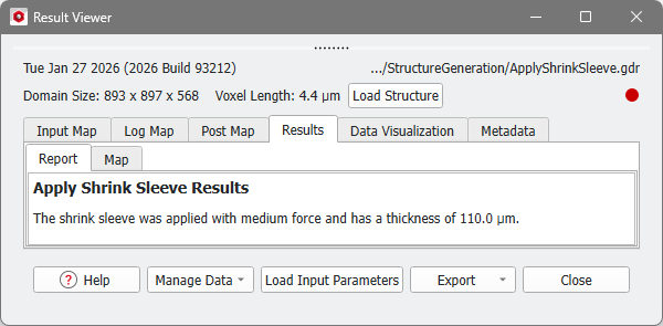GeoApp_ApplyShrinkSleeve_Results_Report