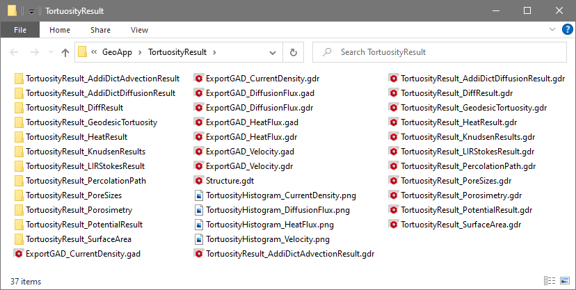 GeoApp_ComputeTortuosity_ResultFolder