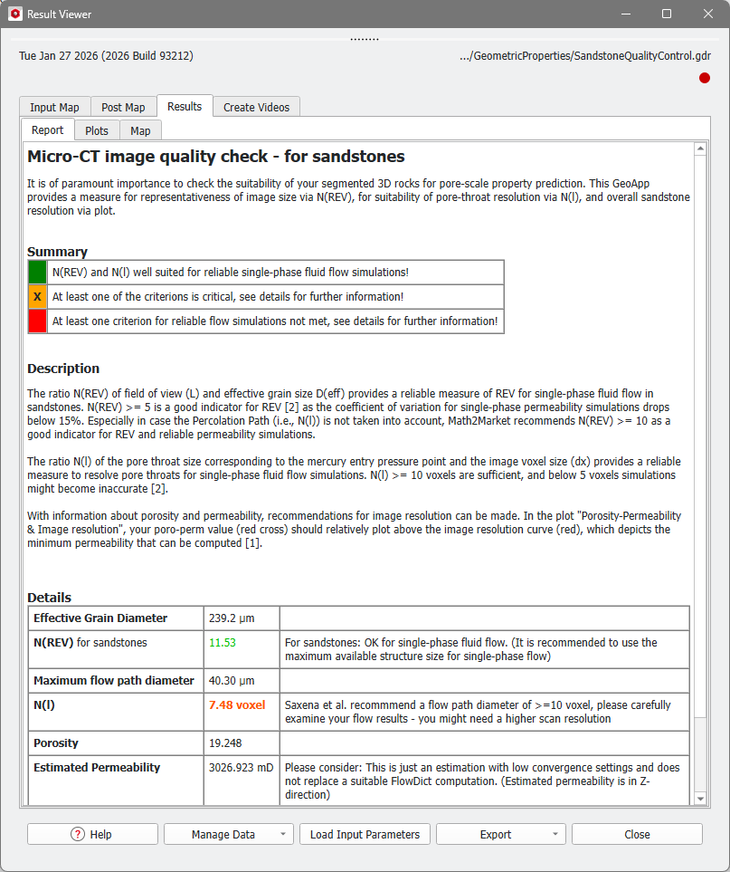 GeoApp_SandstoneQualityControl_Results
