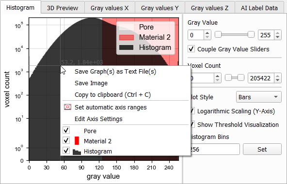 ImportGeoVol_3DImageProcessing_Dialog_Histogram_Histogram