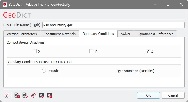 SatuDict_RelativeConductivity_BoundaryConditions